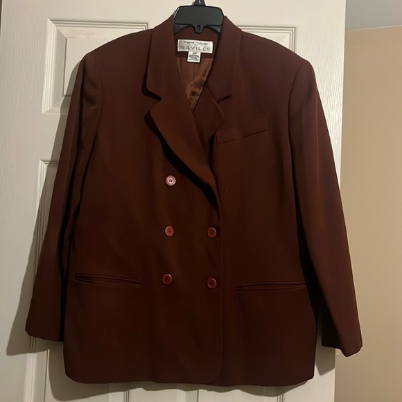 Rena Rowan Jackets & Blazers - Vintage RENA ROWAN for SAVILLE BROWN-14W
